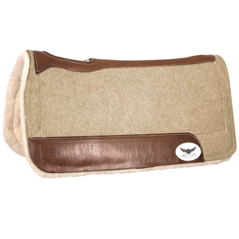 3/4in. Trevor Brazile Relentless Tan Extreme Roper Gel Saddle Pad The