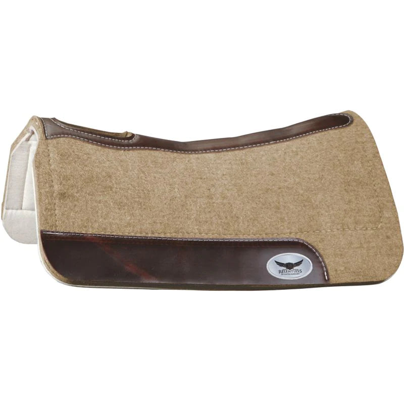 1in. Trevor Brazile Relentless Tan Orthopedic Gel Saddle Pad The