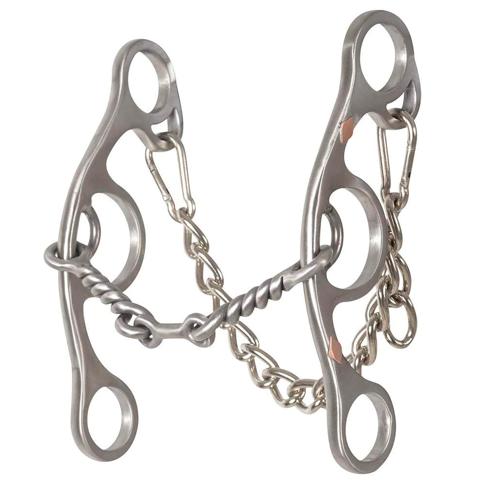 Classic Equine Sherry Cervi Twisted Wire Dogbone Short Shank Gag Bit