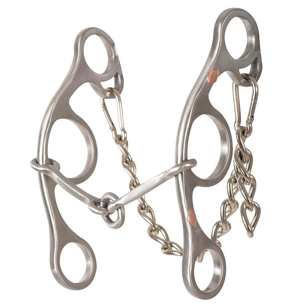 Classic Sherry Cervi O-Ring Square Snaffle Short Shank Gag Bit