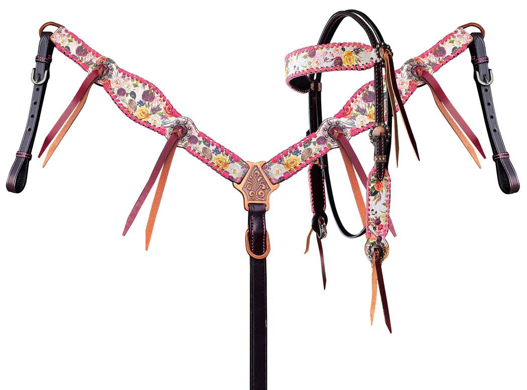 Ranch Dress'n TACKTICAL™ WILDFLOWER TACK SET (BROWBAND)