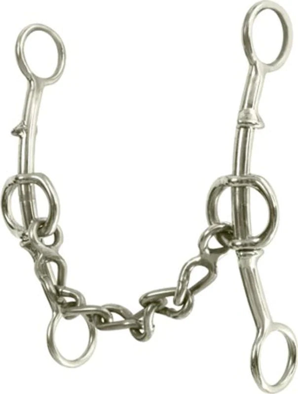 Classic Equine Double Gag Short Shank Chain Bit