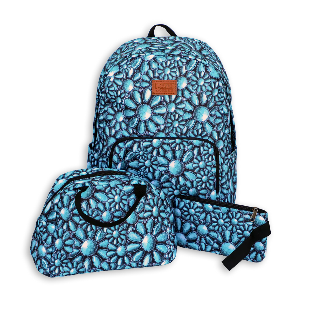 Ranch Dress'n TURQUOISE BLOSSOM BACKPACK