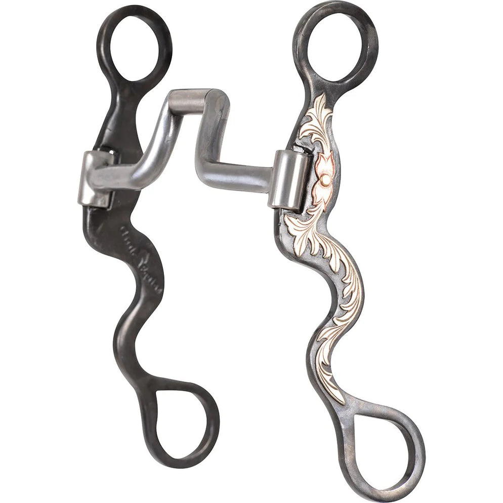 Classic Equine 8in. Cavalry Cheek Square Hinged Port Bit