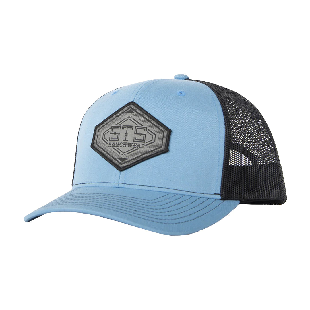 STS LINEAR DIAMOND PATCH HAT - BLUE & BLACK