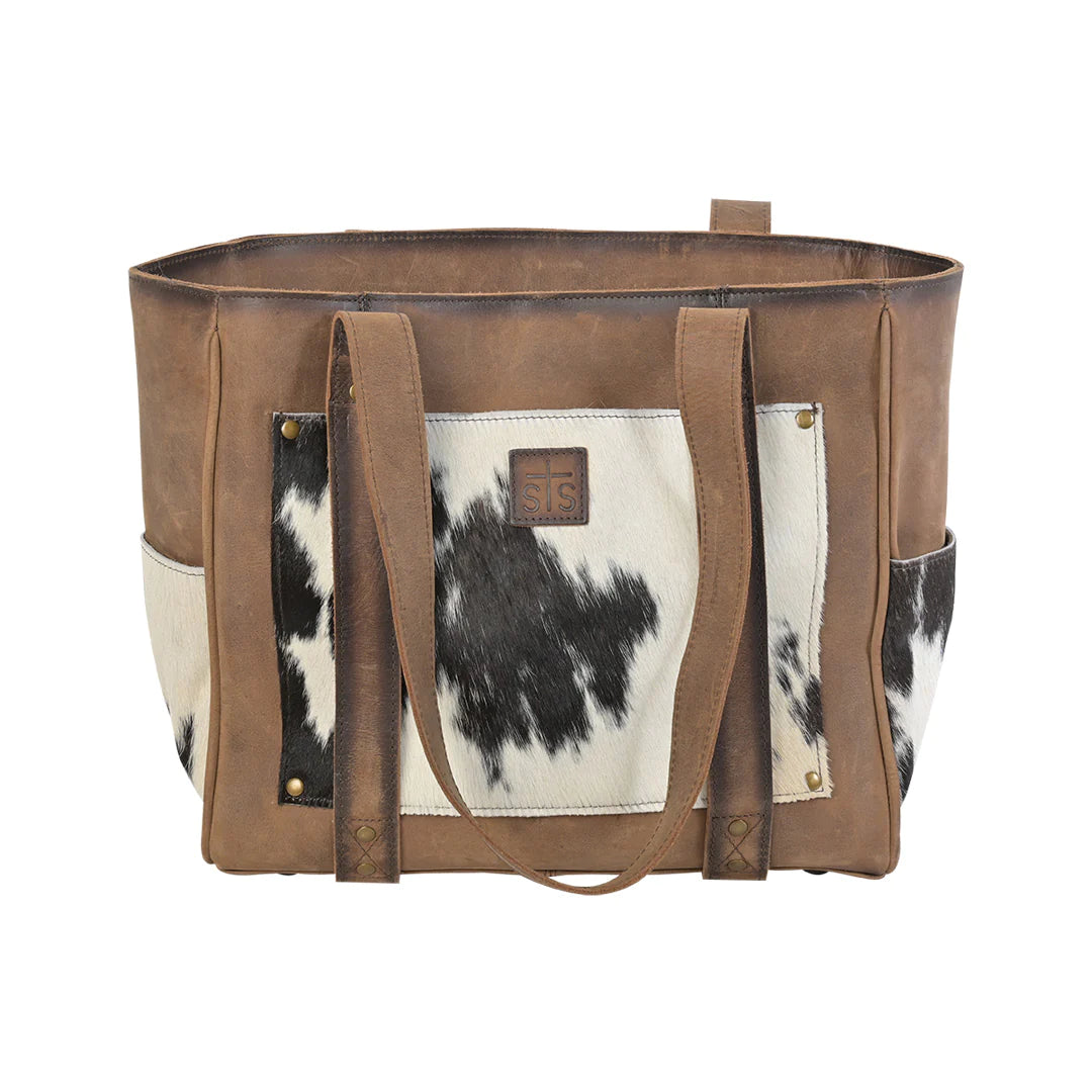 STS Ranch COWHIDE TRINITY TOTE