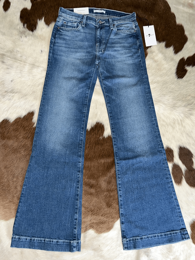 7 For All Mankind Tailorless Dojo - Light Wash White Gold Pocket