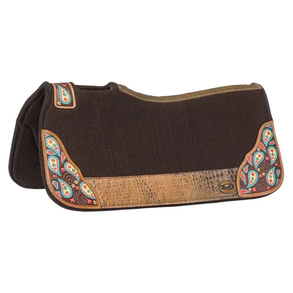 Tough-1 Hand Painted Paisley Saddle Pad