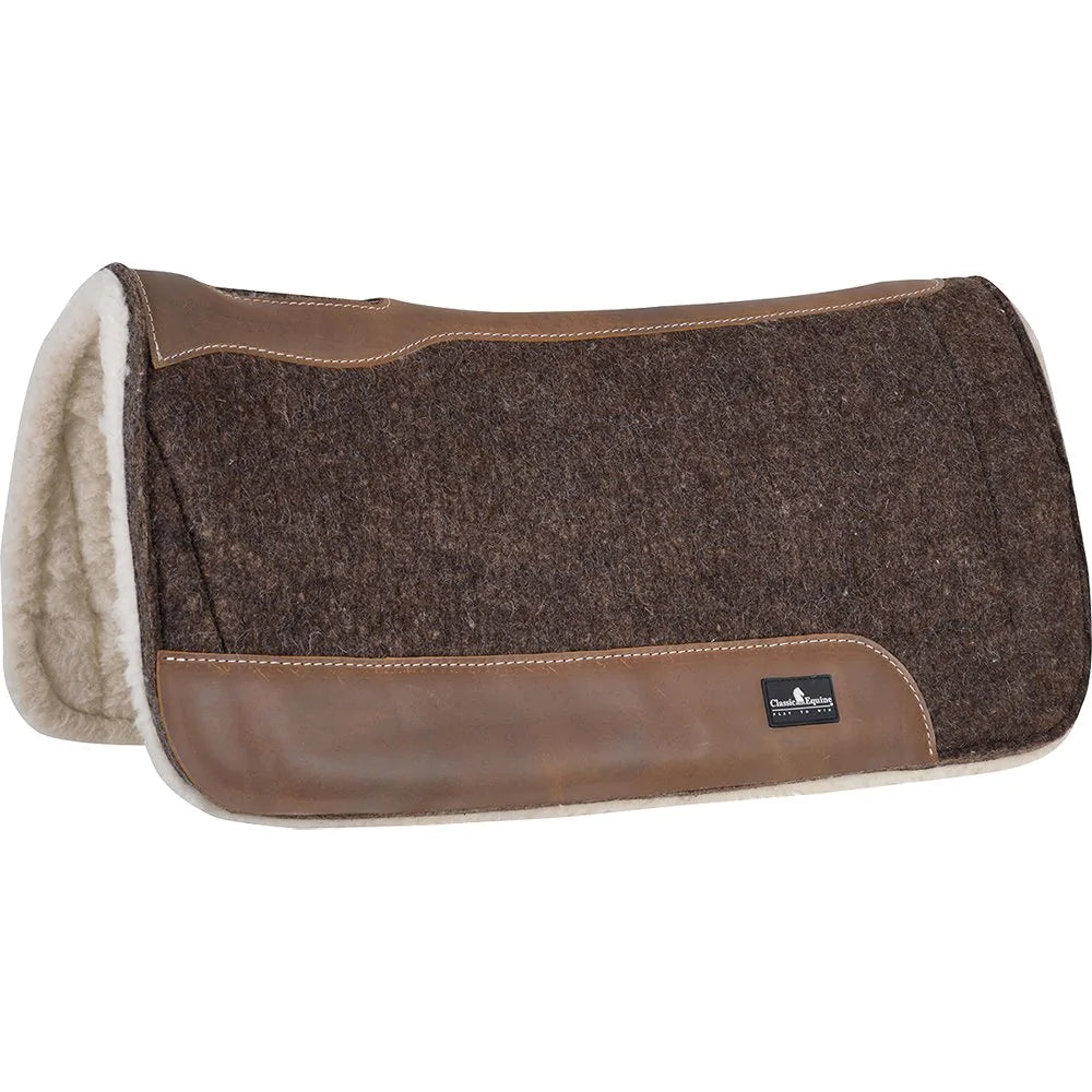 Classic Equine Blended Felt/Fleece 3/4in. Saddle Pad 31in.x33in.