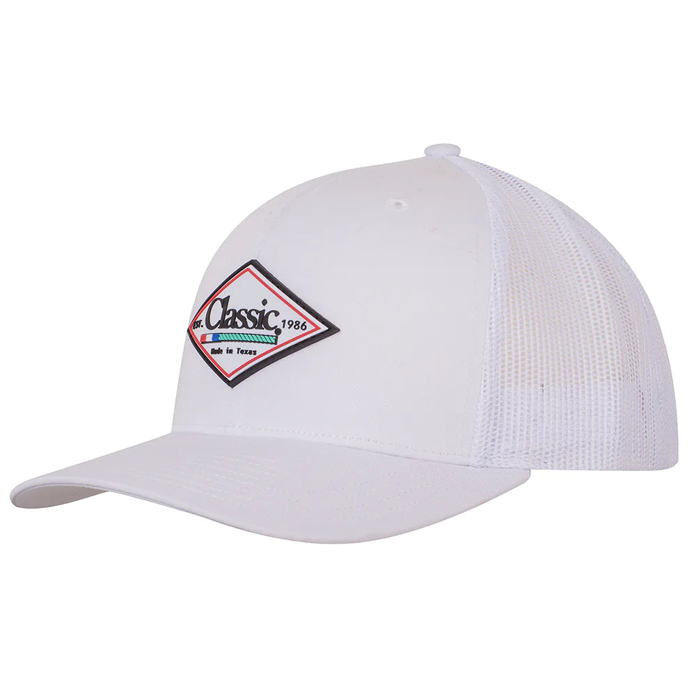 Classic Rope White Diamond Patch Logo Cap
