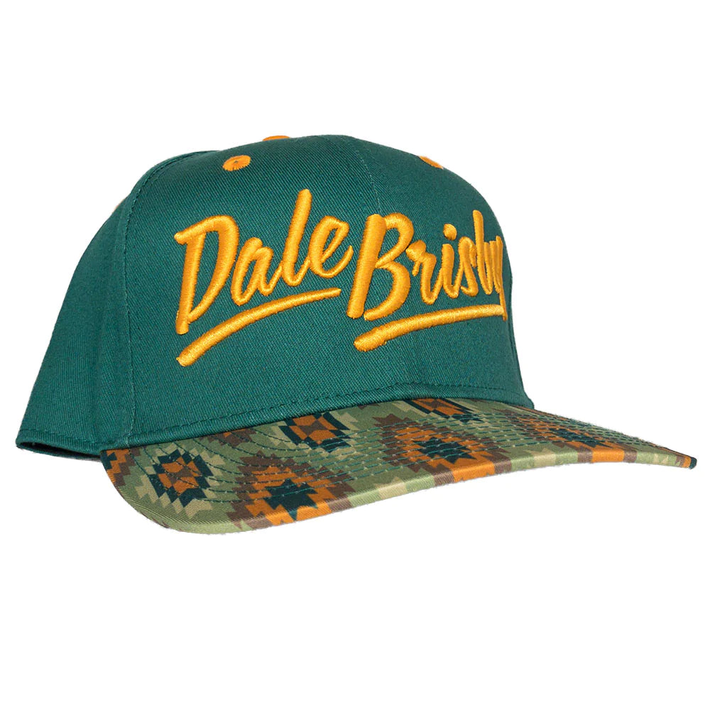 Dale Brisby Logo Orange & Green Flatbill Cap