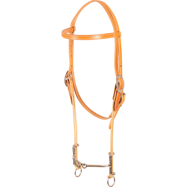 Classic Equine Browband Headstall and Draw Gag Bit