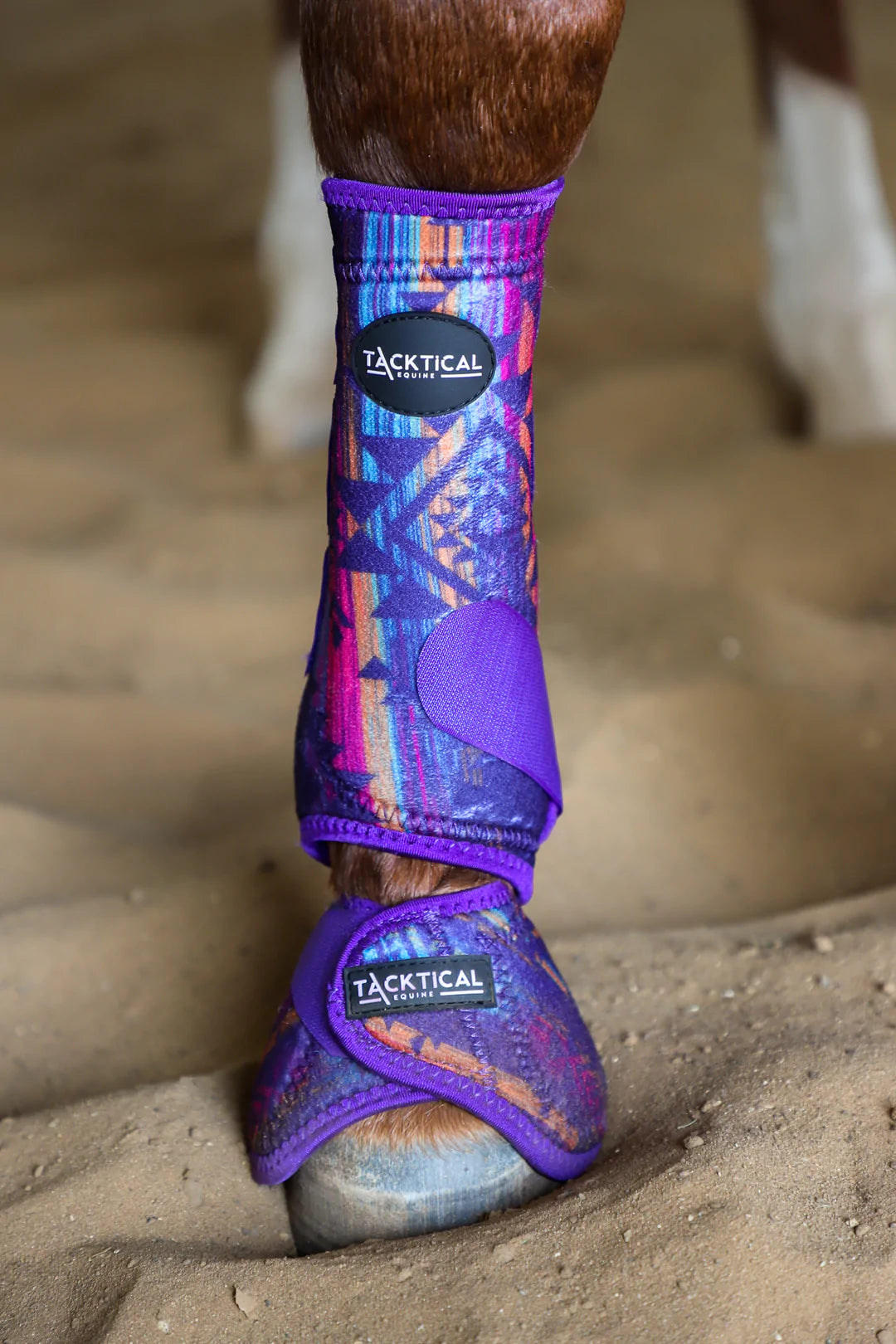 Ranch Dress'n Tacktical Purple Aztec Splint Boots (Pair)