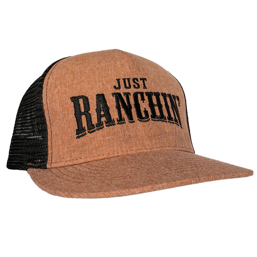 Dale Brisby Just Ranchin Red & Black Meshback