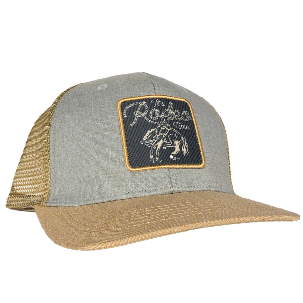 Dale Brisby RT Bronc Patch Grey & Tan Meshback