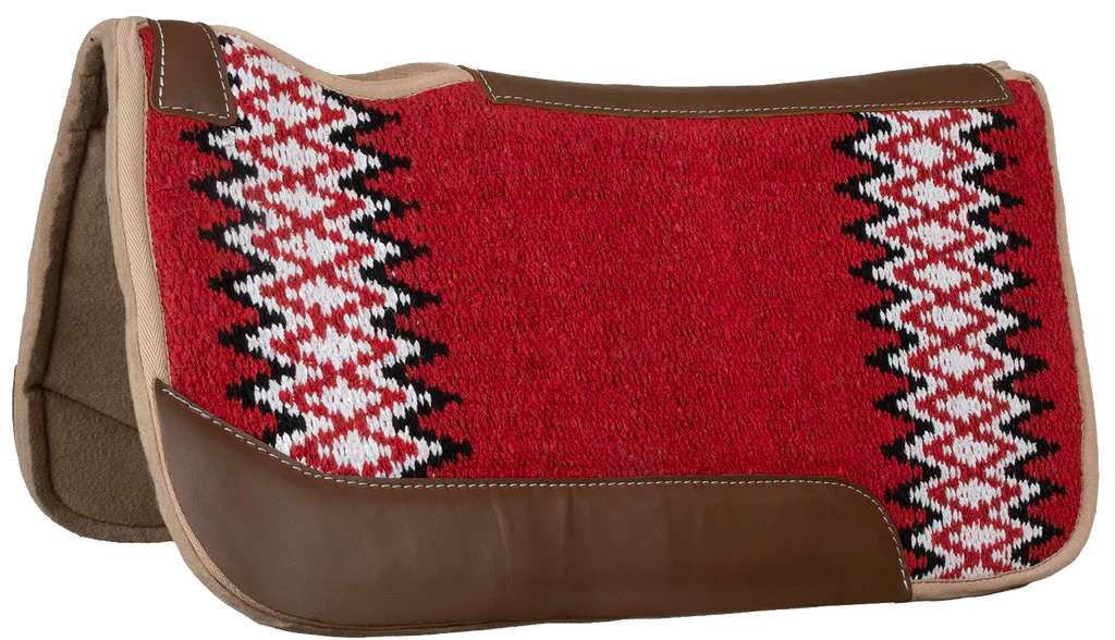 Lone Star Contoured Navajo Saddle Pad - Red