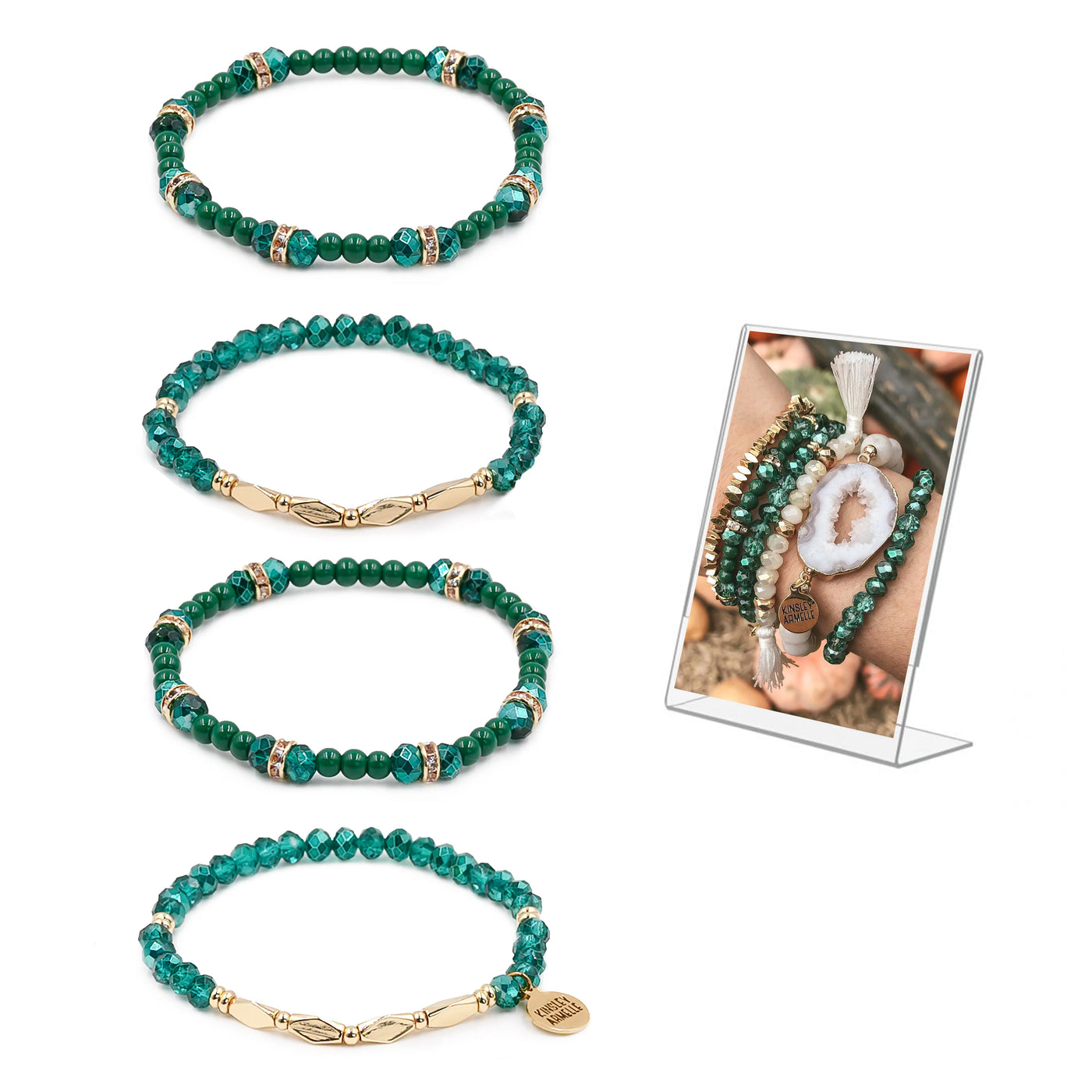 Kinsley Armelle Jade Bracelet Set