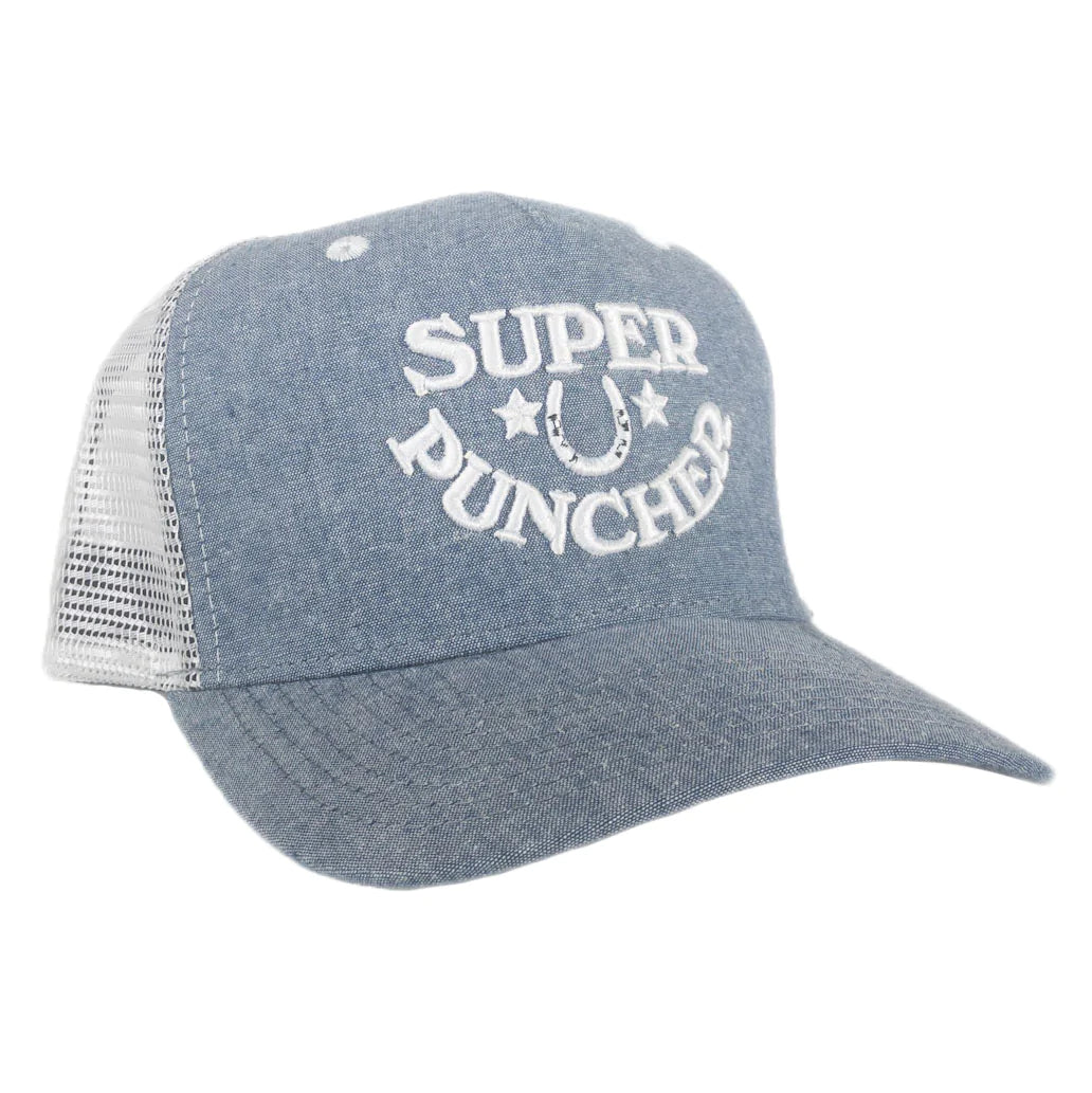 Dale Brisby Super Puncher Horseshoe Light Denim Mesh Snapback