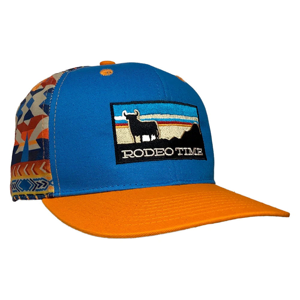Dale Brisby Rodeo Time Sunset Navajo Orange Flatbill Snapback