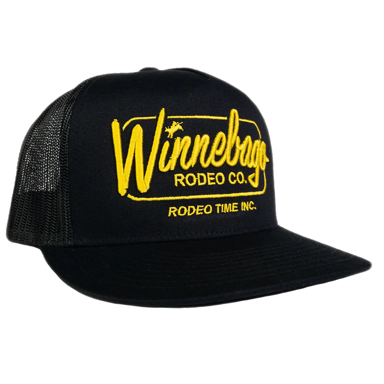 Dale Brisby Winnebago Black & Black Mesh Flatbill Cap